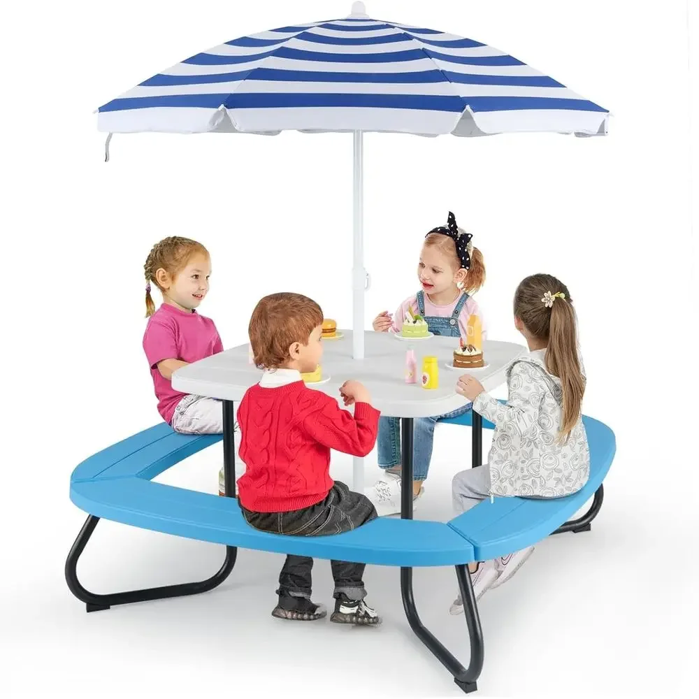 Kids Outdoor Activity Table - Mesa de Picnic para 8 Personas