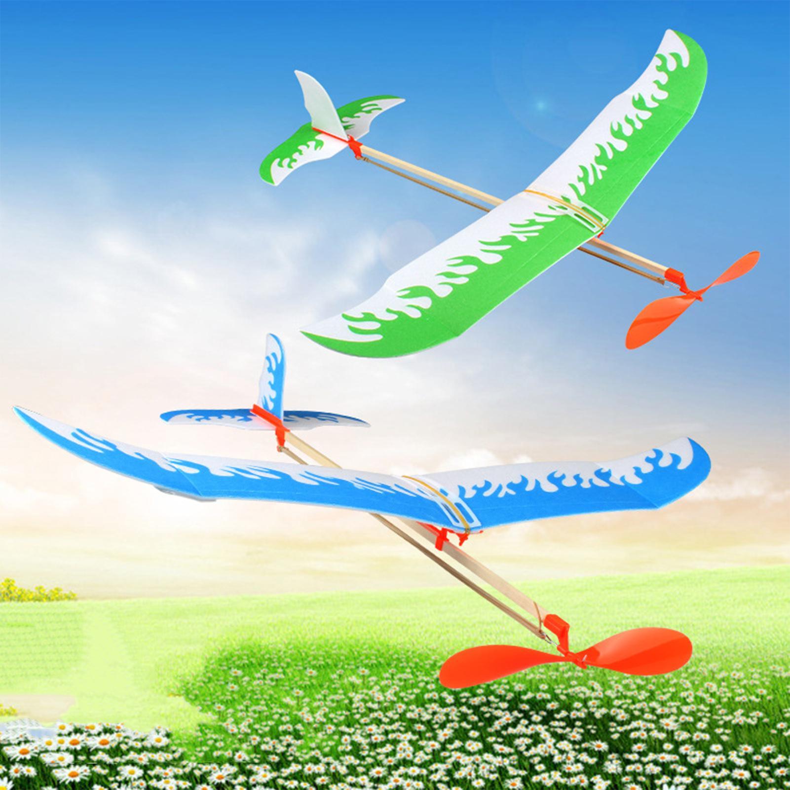 Kids Outdoor Park - Aviones con banda de goma, Kit