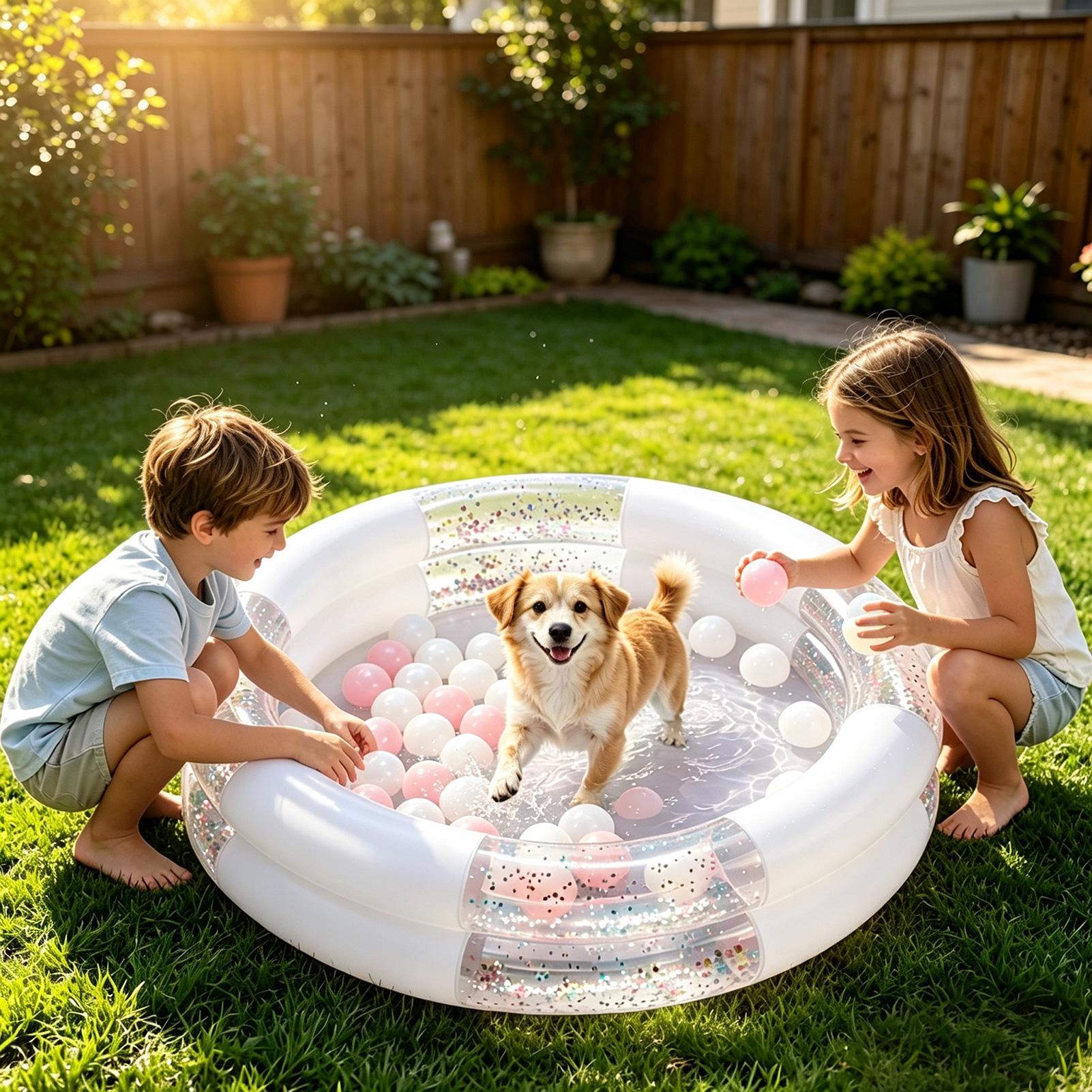 Kids Outdoor Garden Toys - Piscina Inflable Pequeña para Niños, Juguete