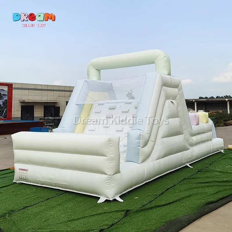 Kids Outdoor Obstacle Course Equipment - Tobogán Inflable Comercial con Obstáculos, Equipo