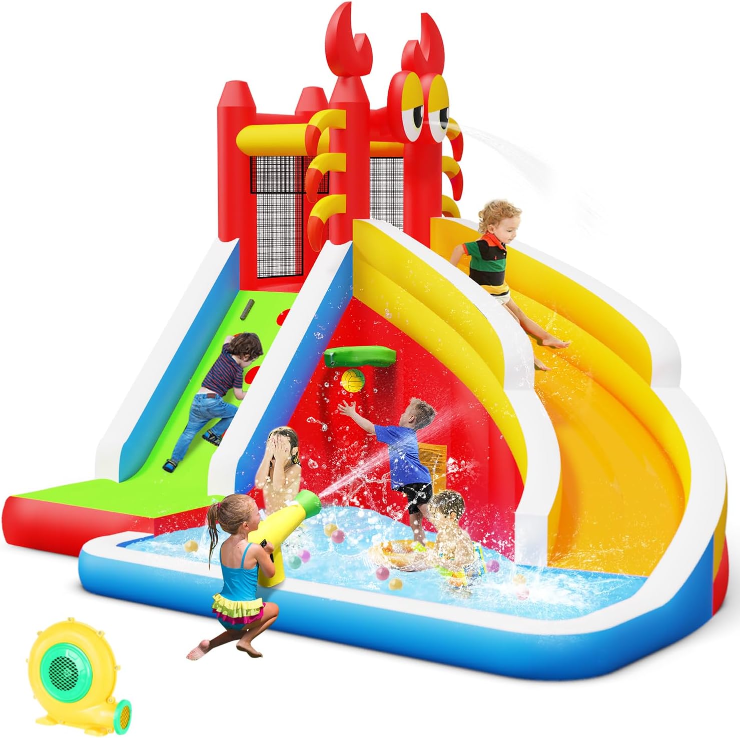 Kids Outdoor Climbing Wall - Gran Casa de Brinco Inflable con
