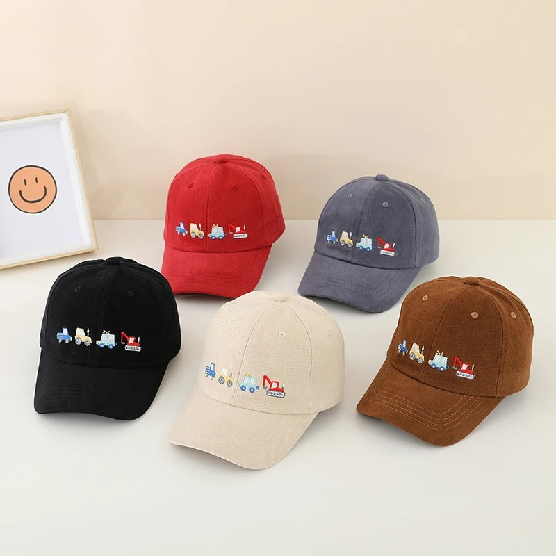 Kids Outdoor Excavator - Gorras de Béisbol para Niños, Bordadas