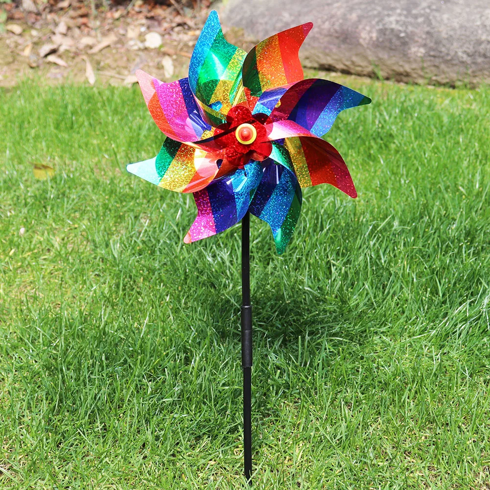 Kids Outdoor Garden Toys - Molino de viento repelente de aves,