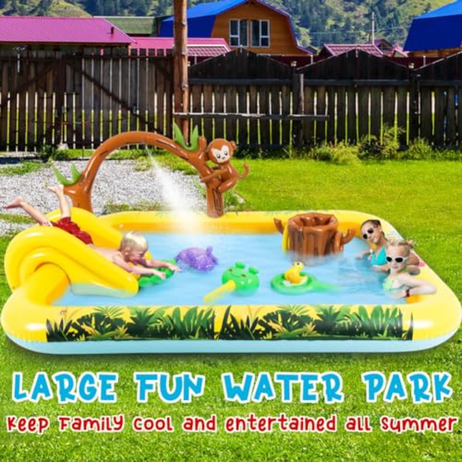 Centro de juegos inflable para - Kids Outdoor Garden Toys reseña y precio