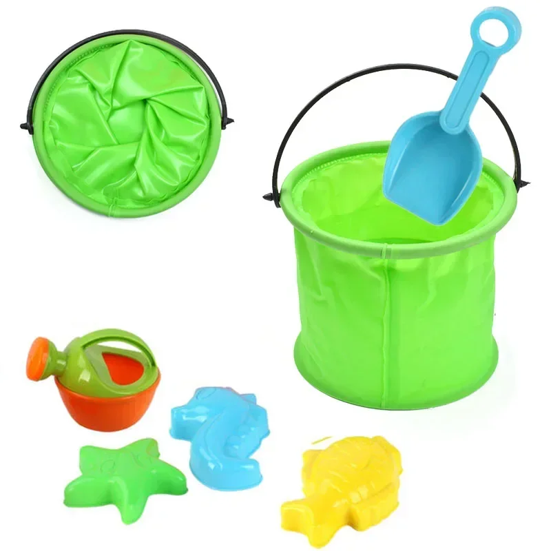 Cubo de Playa Plegable para Ni - Kids Outdoor Garden Toys reseña y precio