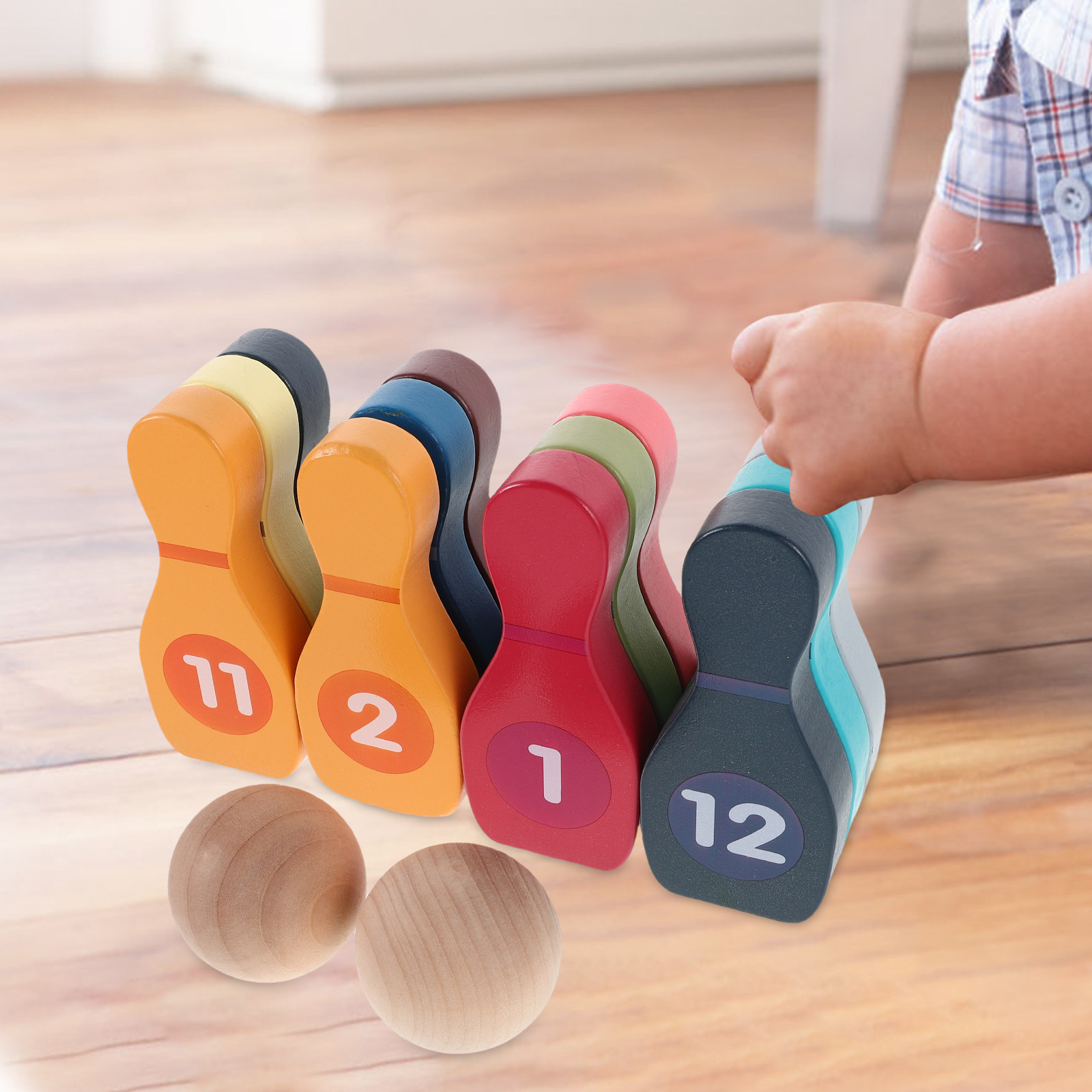 1 Juego de bolos coloridos par - Kids Outdoor Ball reseña y precio