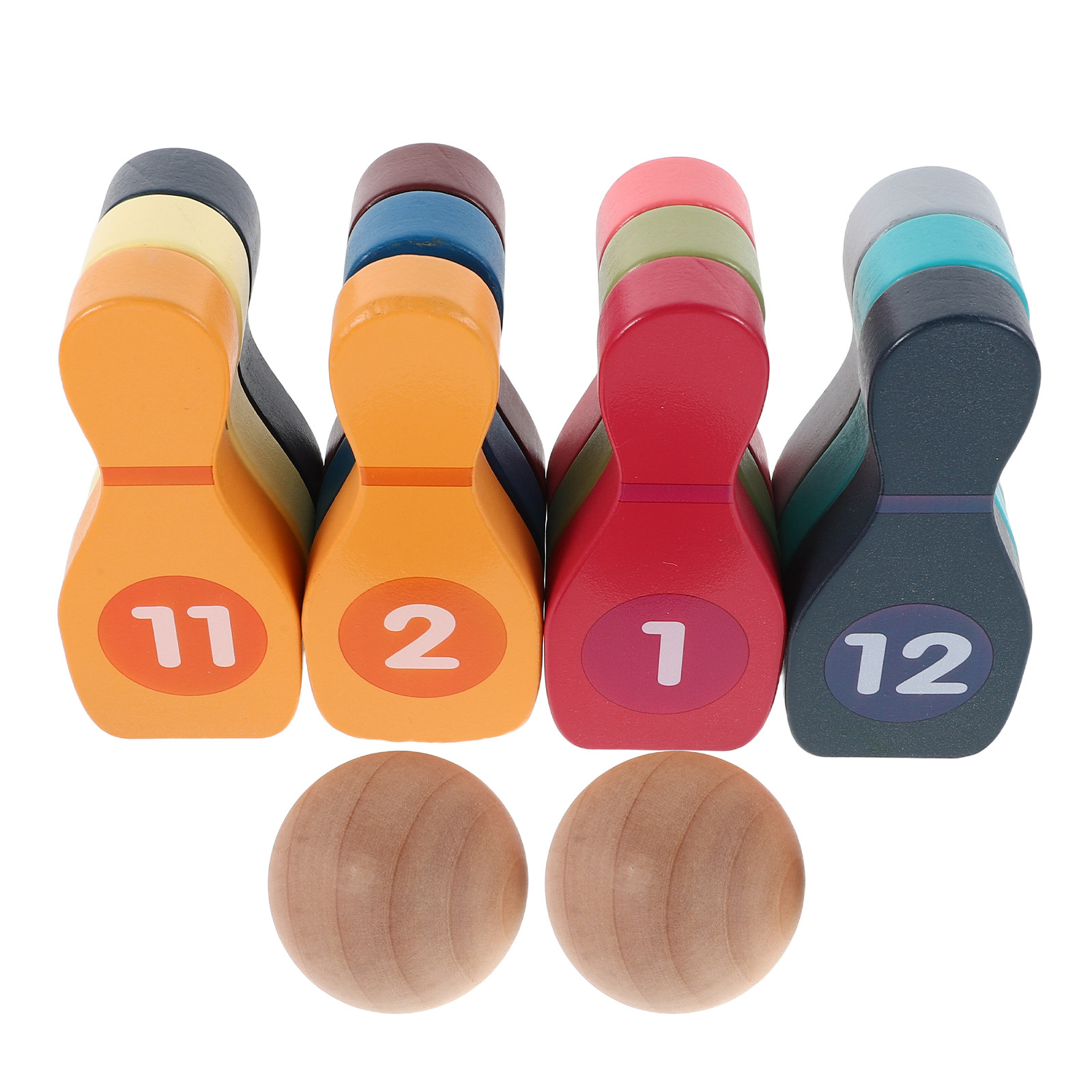 1 Juego de bolos coloridos par - Kids Outdoor Ball reseña y precio
