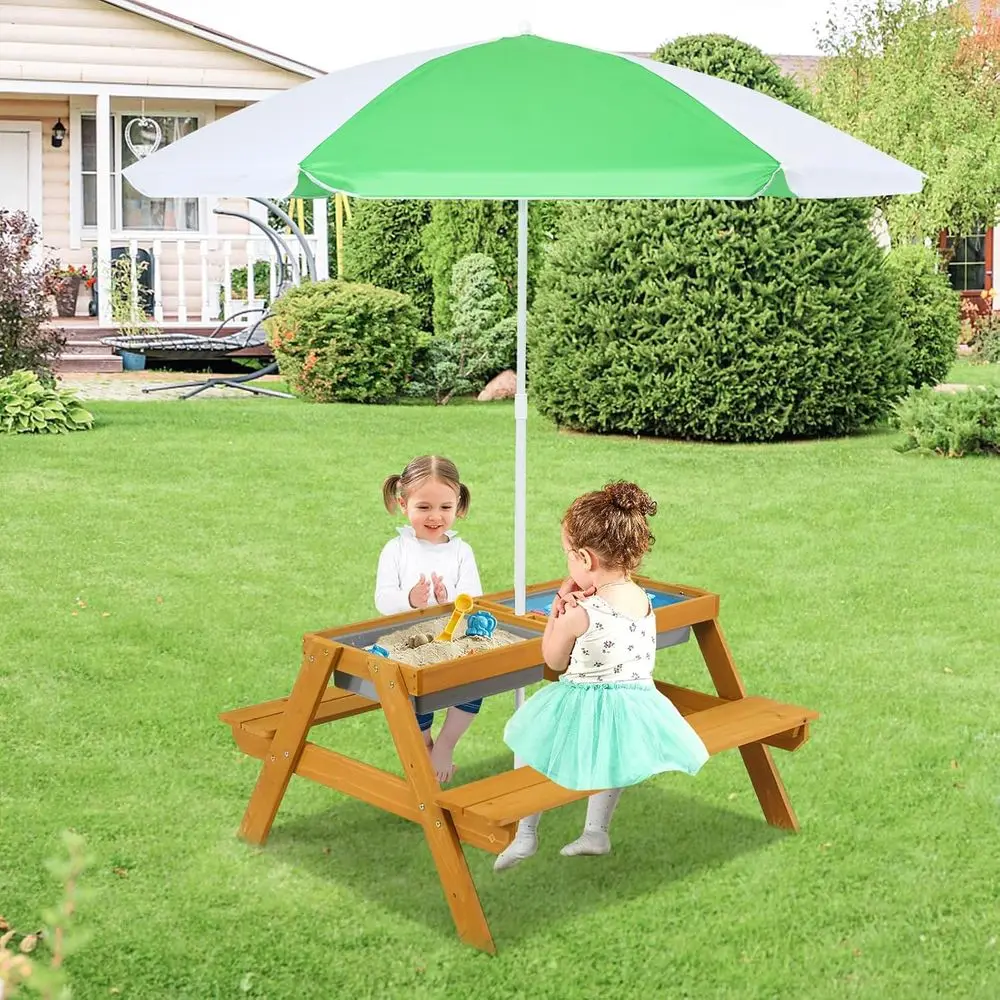 Mesa de Picnic Infantil 3 en 1 - Kids Outdoor Activity Table reseña y precio