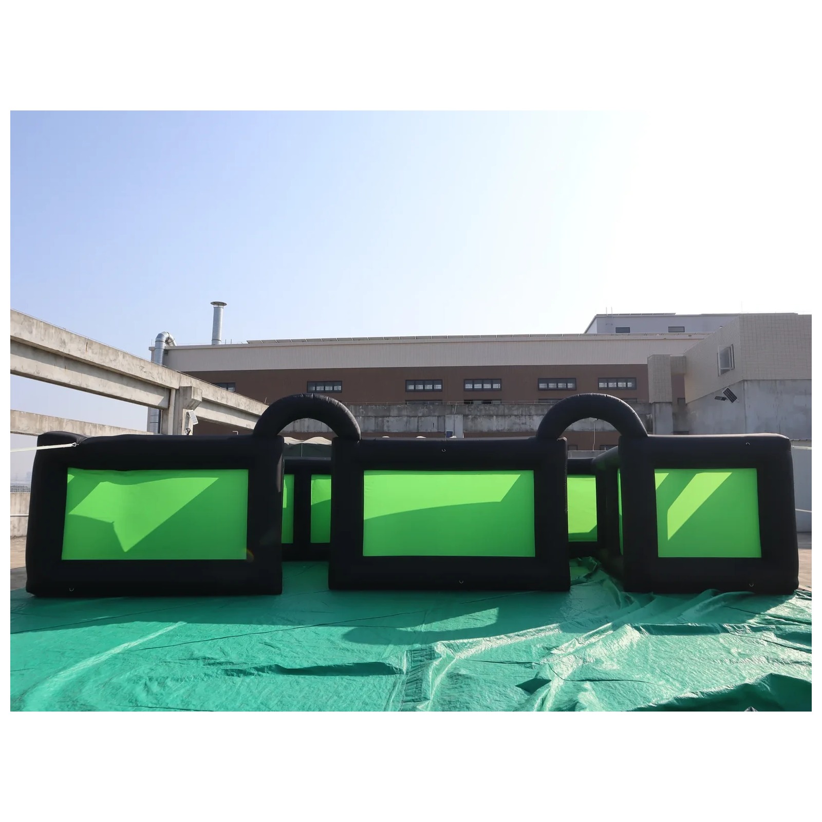Laberinto Inflable Negro y Ver - Kids Outdoor Party Venue reseña y precio