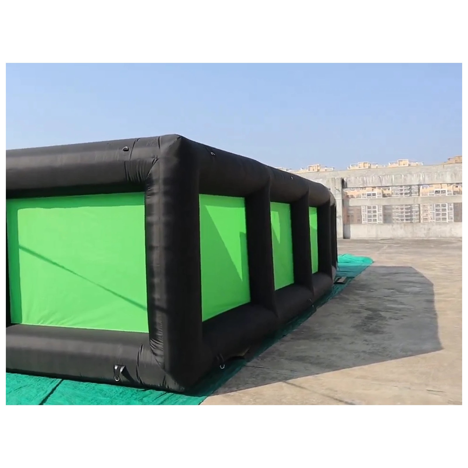 Laberinto Inflable Negro y Ver - Kids Outdoor Party Venue reseña y precio