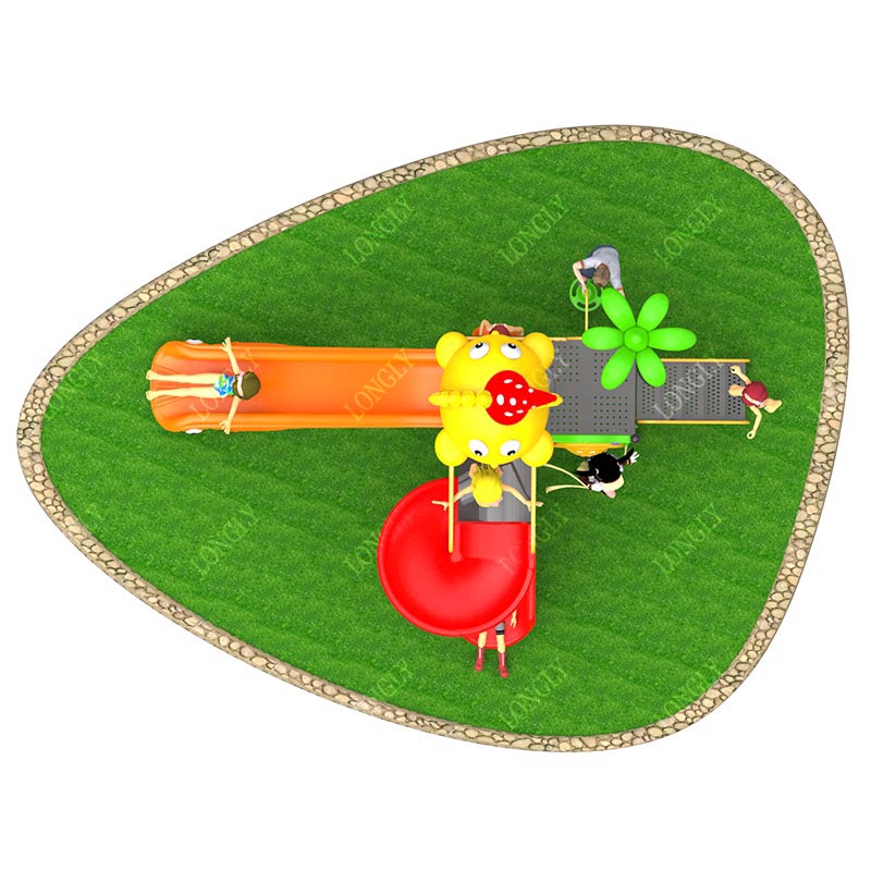 Tobogán de Plástico Comercial  - Kids Outdoor Park reseña y precio
