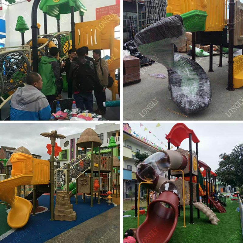 Tobogán de Plástico Comercial  - Kids Outdoor Park reseña y precio