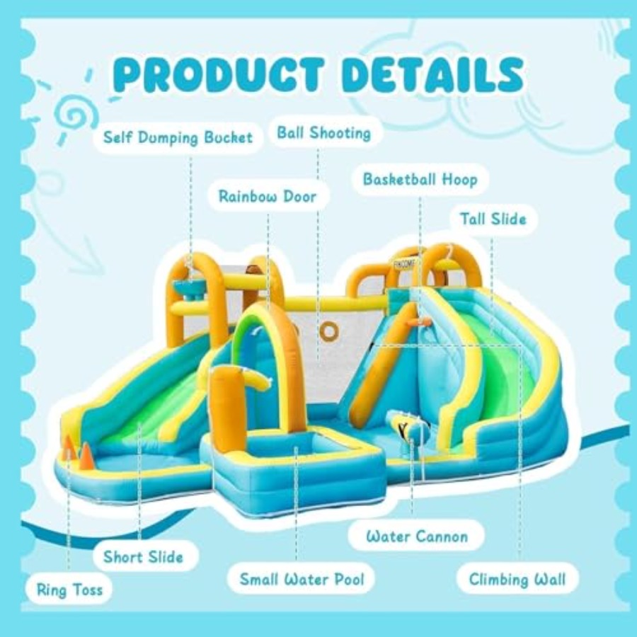 Parque acuático inflable para  - Kids Outdoor Park reseña y precio