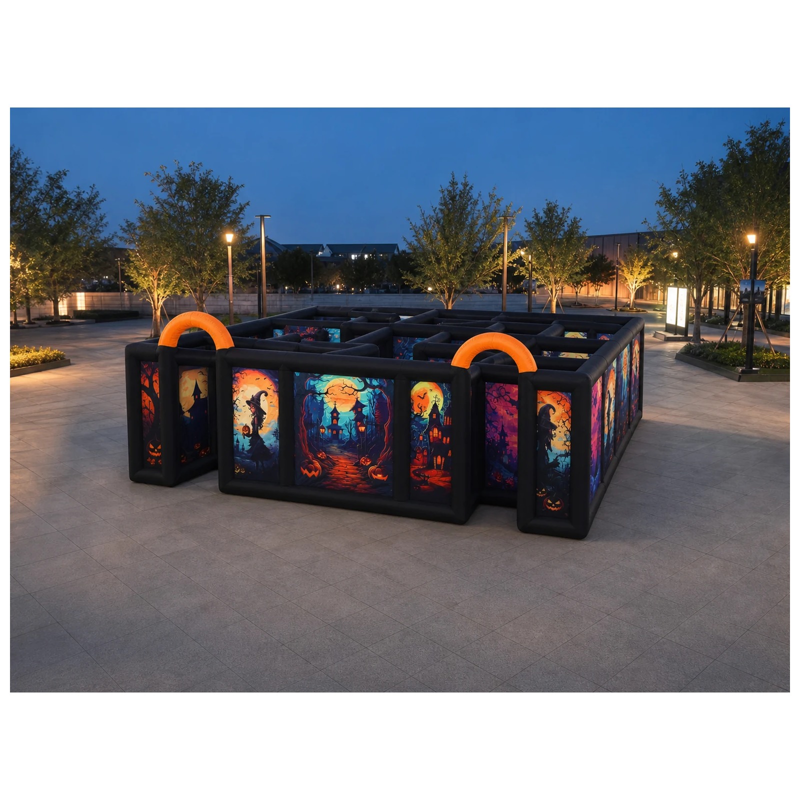Gran laberinto inflable de Hal - Kids Outdoor Party Venue reseña y precio