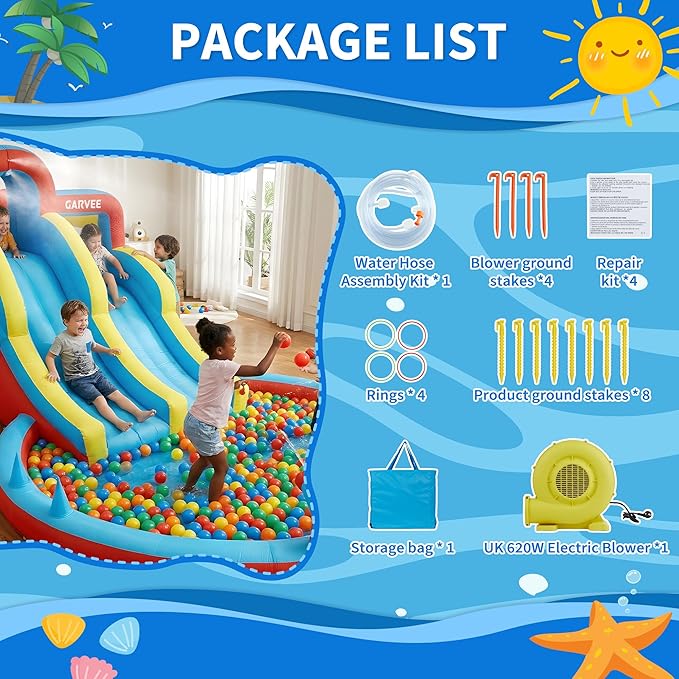 Parque Acuático Inflable 8 en  - Kids Outdoor Park reseña y precio