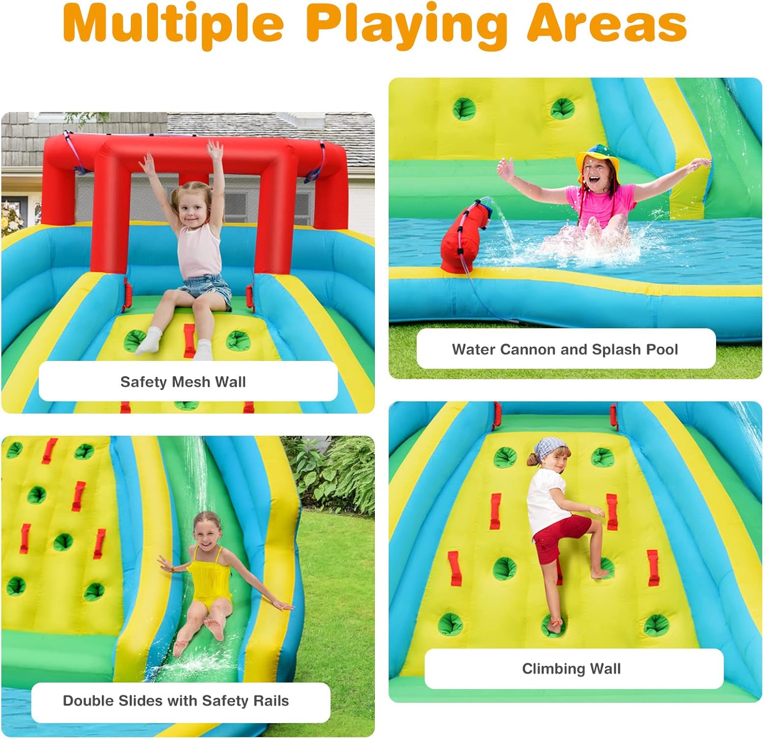 Tobogán Acuático Inflable Giga - Kids Outdoor Climbing Wall reseña y precio