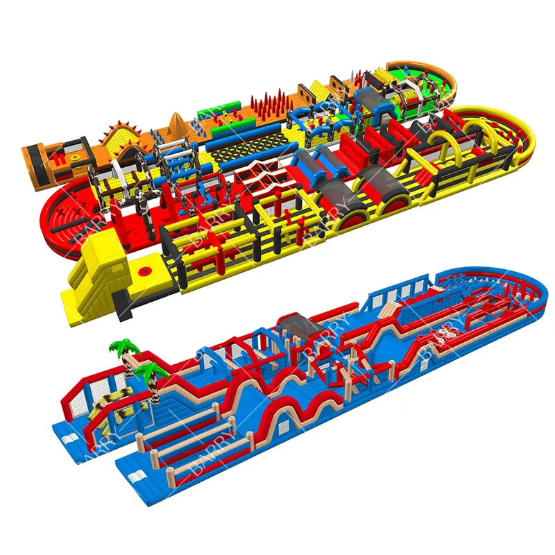 Circuito de Obstáculos Inflabl - Kids Outdoor Obstacle Course Equipment reseña y precio