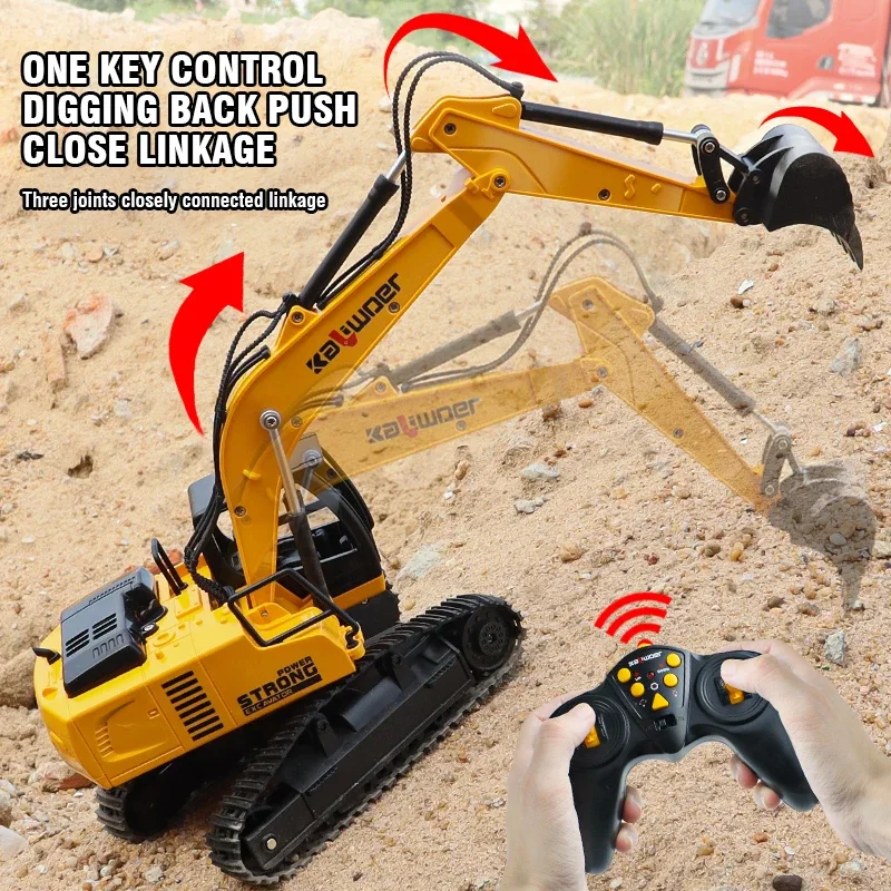 Huina Rc excavadora 1/24 9Ch c - Kids Outdoor Excavator reseña y precio