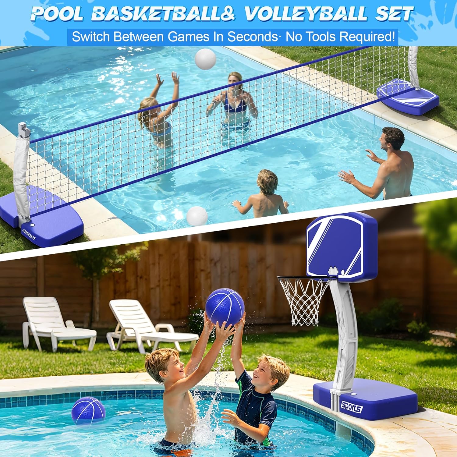 Juego de Baloncesto y Voleibol - Kids Outdoor Volleyball reseña y precio