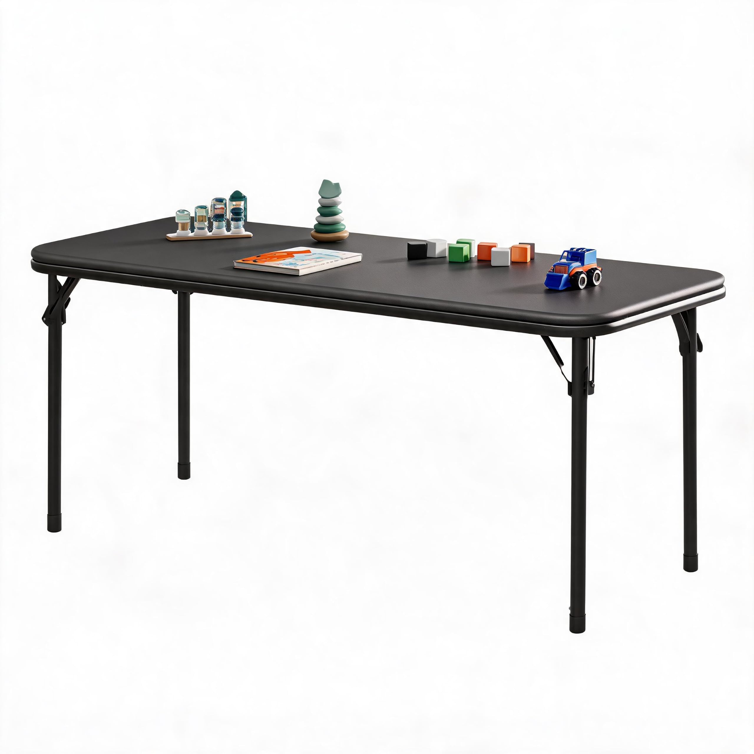 Mesa plegable rectangular de 4 - Kids Outdoor Activity Table reseña y precio