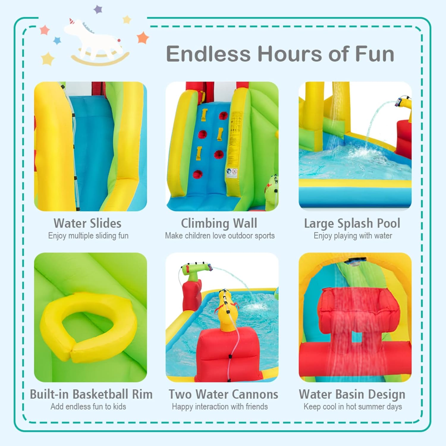 Mega Parque Acuático Inflable  - Kids Outdoor Park reseña y precio