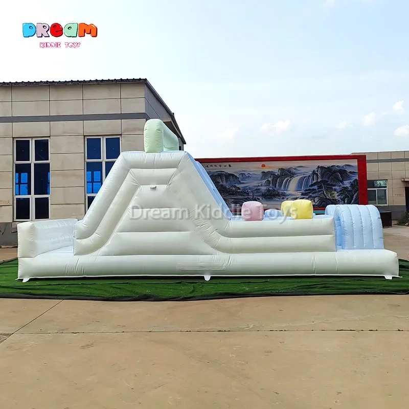 Tobogán Inflable Comercial con - Kids Outdoor Obstacle Course Equipment reseña y precio