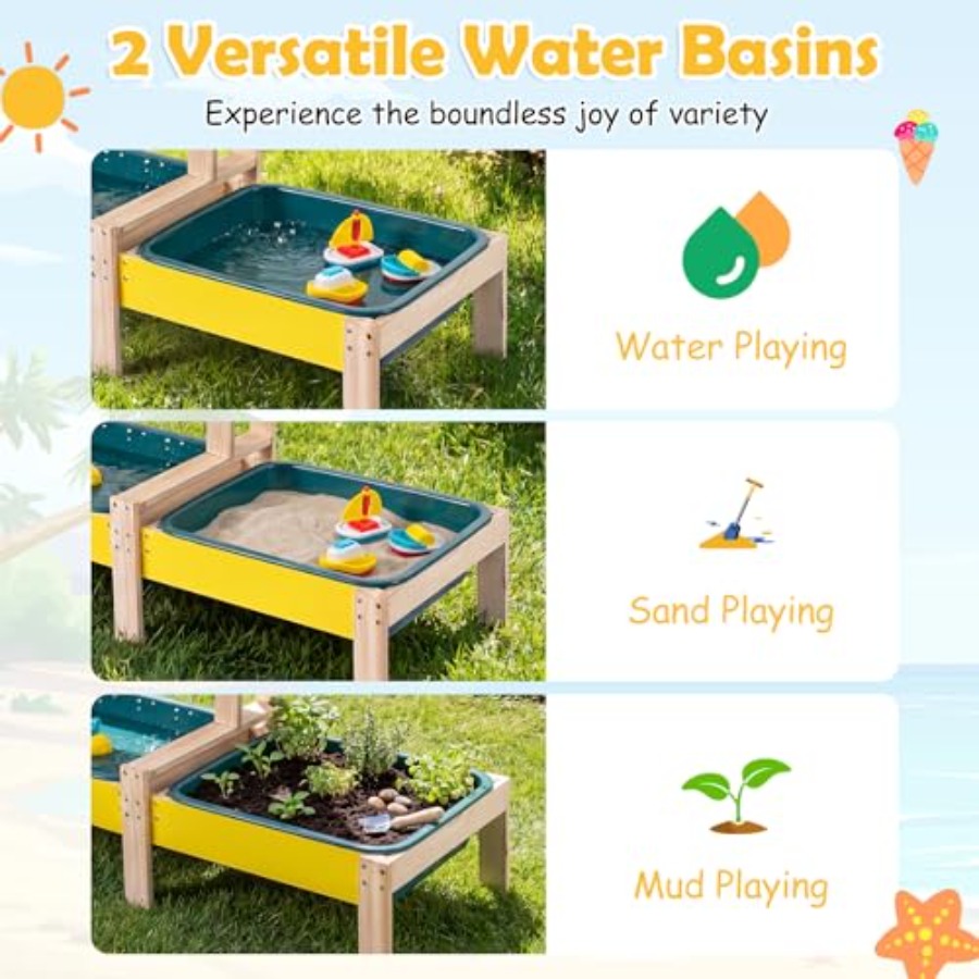 Juego de actividades al aire l - Kids Outdoor Activity Table reseña y precio