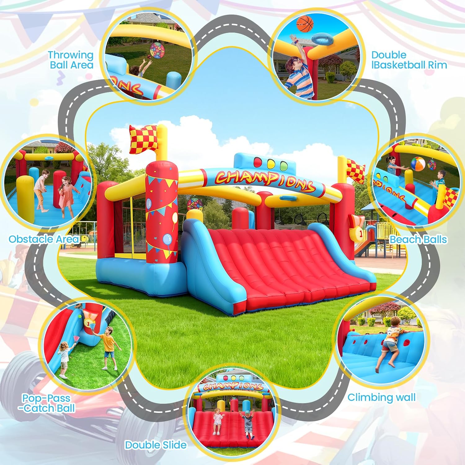Gran Casa de Brinco Inflable p - Kids Outdoor Park reseña y precio