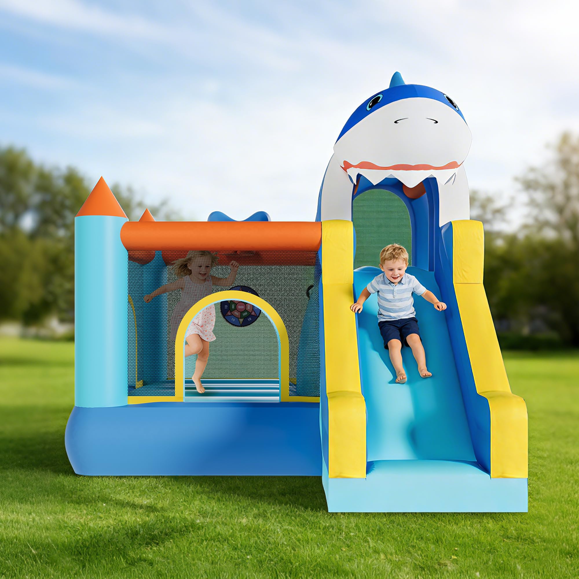 Casa Inflable con Tobogán y So - Kids Outdoor Climbing Wall reseña y precio