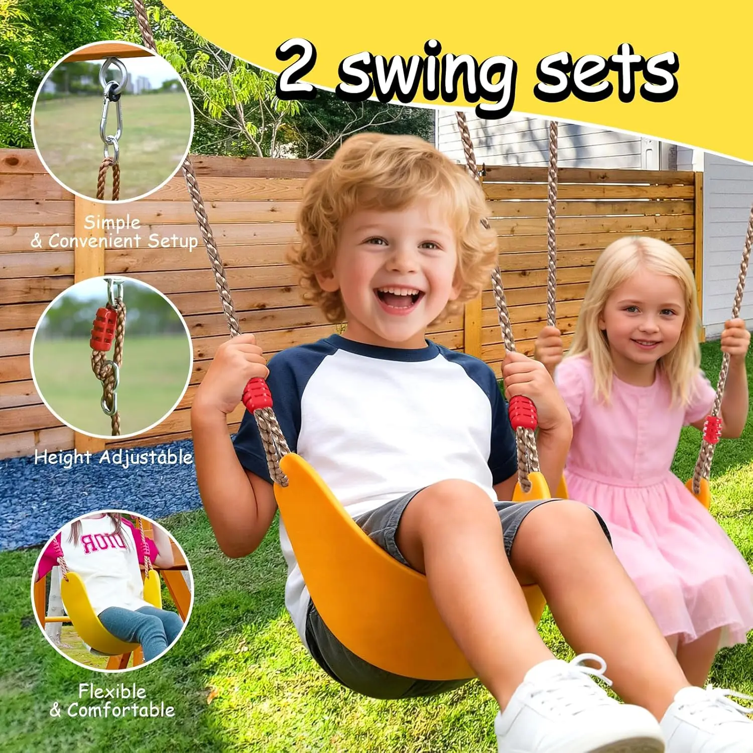 Columpios de madera para patio - Kids Outdoor Monkey Bar Set reseña y precio