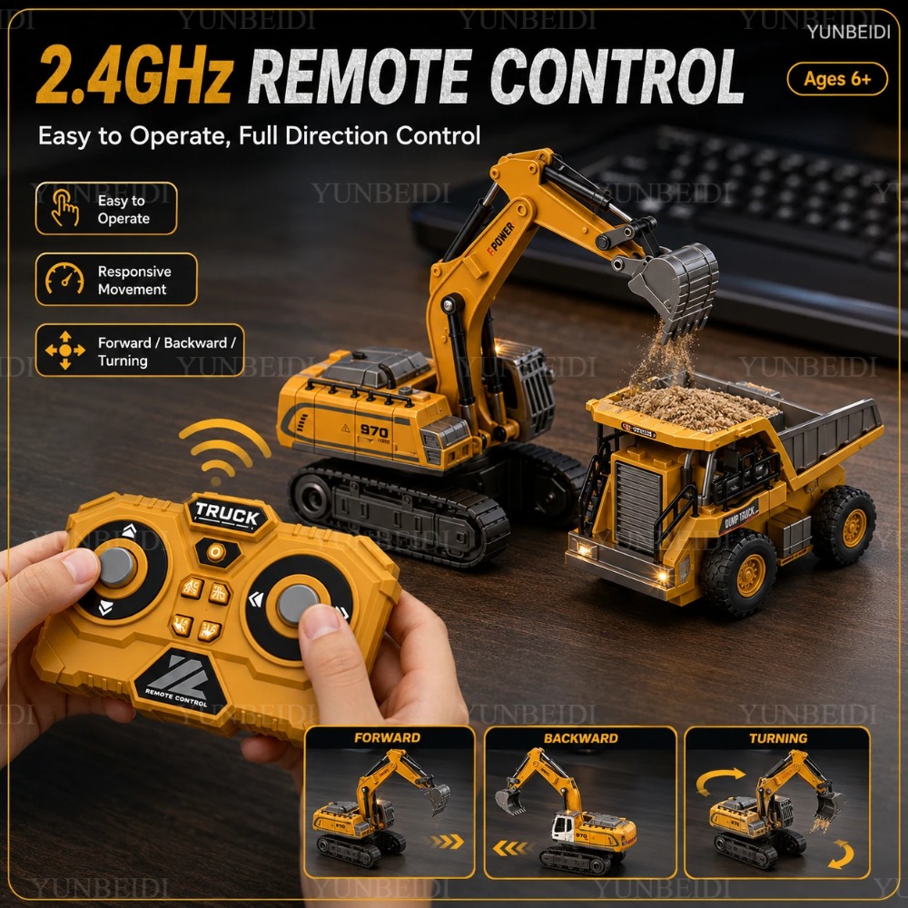 Mini coche de aleación con con - Kids Outdoor Excavator reseña y precio