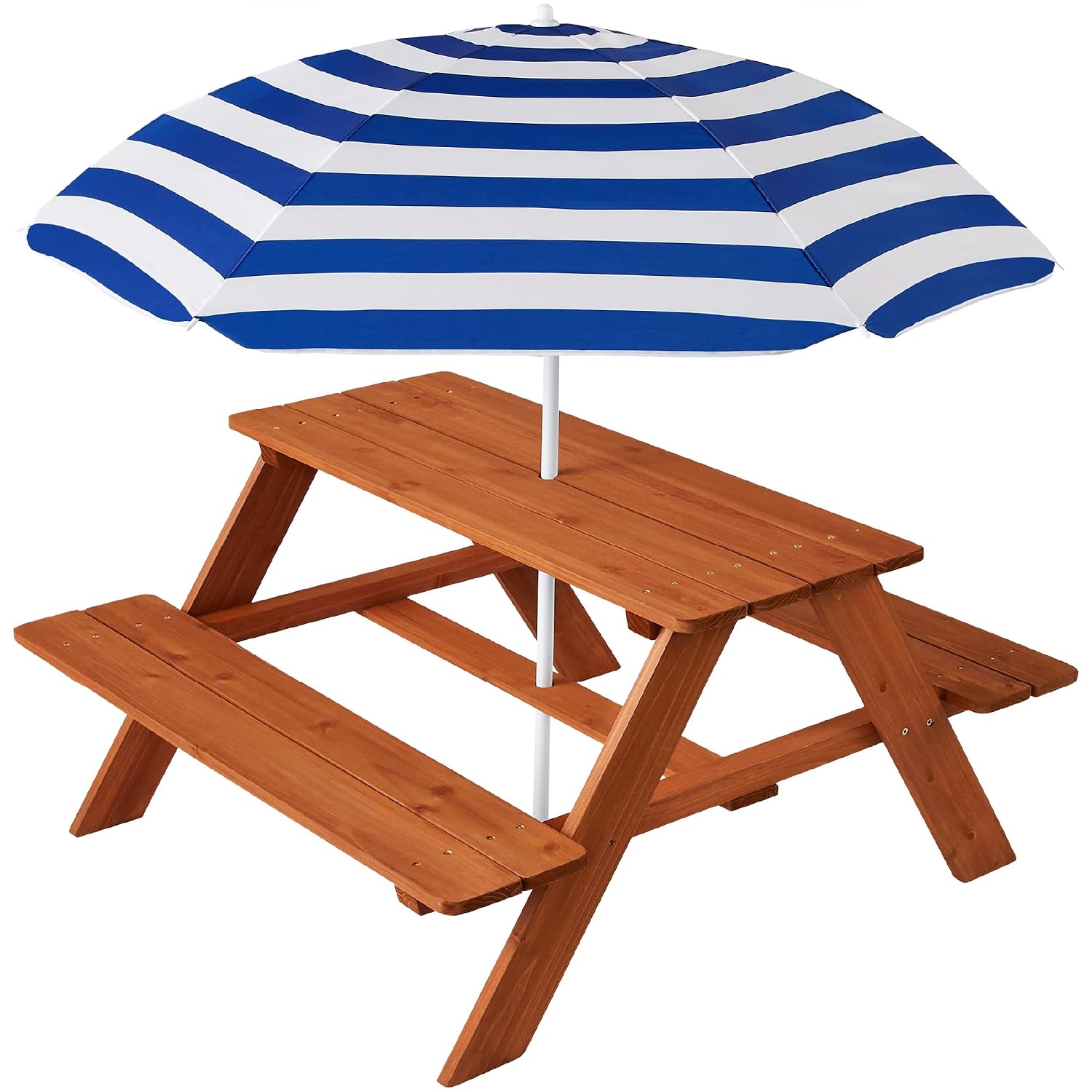 Mesa de picnic de madera para  - Kids Outdoor Activity Table reseña y precio