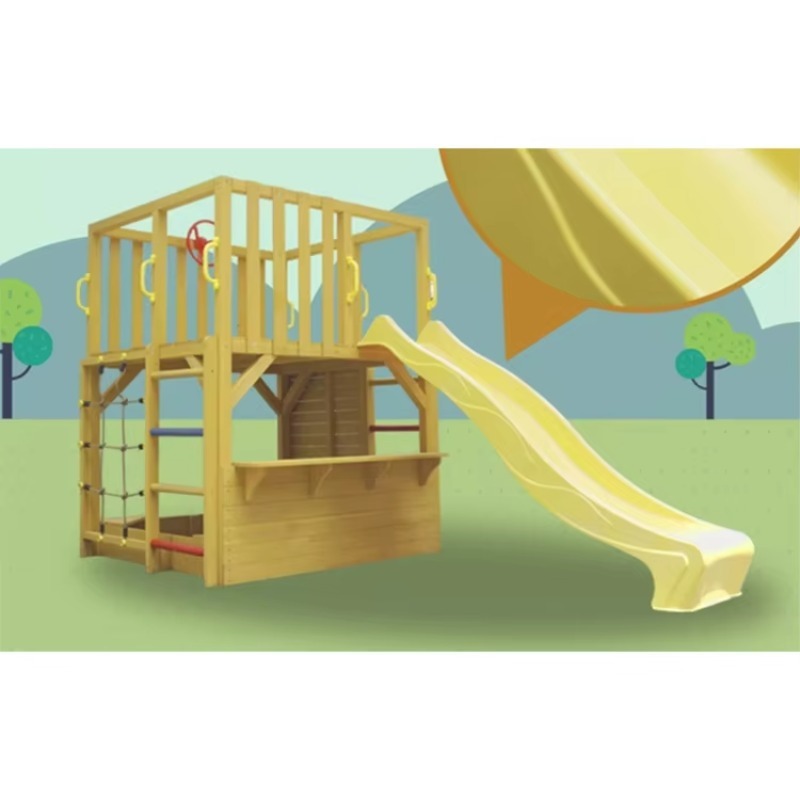 Casa de Juegos de Madera para  - Kids Outdoor Climbing Wall reseña y precio